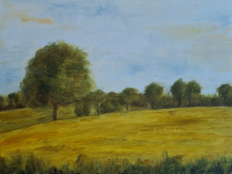 Ölgemälde Knicklandschaft